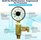 RV40601 Brass Replacement Air Relief Valve Adapter | Compatible with DEX2400S, Dial Pressure Gauge ECX270861 | Include O-Ring for Seamless Installation | Essential Pool Maintenance Accessory