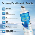 ICEPURE Refrigerator Water Filter Replacement for Bosch Ultra Clarity Pro BORPLFTR50, BORPLFTR55, 12033030, 12028325, 11025825, 11032531, B36CT80SNS, B36CL80ENS, WFC100MF, WFS200MF, RA450022, 1PACK