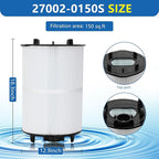 27002-0150S Pool Filter Cartridges Compatible with pentair sta-rite 27002-0150S Pool Filter System 2 Modular Media Pool and PLM150 D.E. Filter,150 sq.ft D.E. Filter with 24800-0121 Air Bleed Assembly