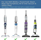 F Flammi 24 Pcs Fragrance Discs Compatible with Bissell Powerfresh and Symphony Series Steam Mop, Including 4 Different Scent Discs (12 Spring Breeze, 4 Lemon, 4 Jasmine, 4 Ocean Breeze)