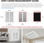 8x10 Vent Cover(Duct Opening Size),Air Return Vent Cover,Flat Vent Cover,Rejillas De Aire Acondicionado para Casa,Return Air Grilles,Outer Dimensions:9.75"Wx11.75"H(8"W x 10"H, Duct Opening)