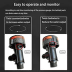 High Flow Manual Air Relief Valve with Pressure Gauge Compatible with FNS, Clean and Clear, Quad DE, 2000 4000 Series Pool and Spa Filters Replacement for 98209800 and 98209803 Models