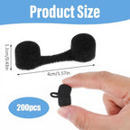 50 Pieces Nose Plug Filter Disposable Nose Dust Filters Bulk Sponge Nostril Filters for Spray Tanning Welding Dust Allergies Dust Construction Areas (Black)