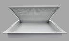 HVAC Premium 16" x 26" Cube Core Eggcrate Return Air Filter Grille for 1" Filter - Aluminum - White [Outer Dimensions: 18.5" x 28.5"]