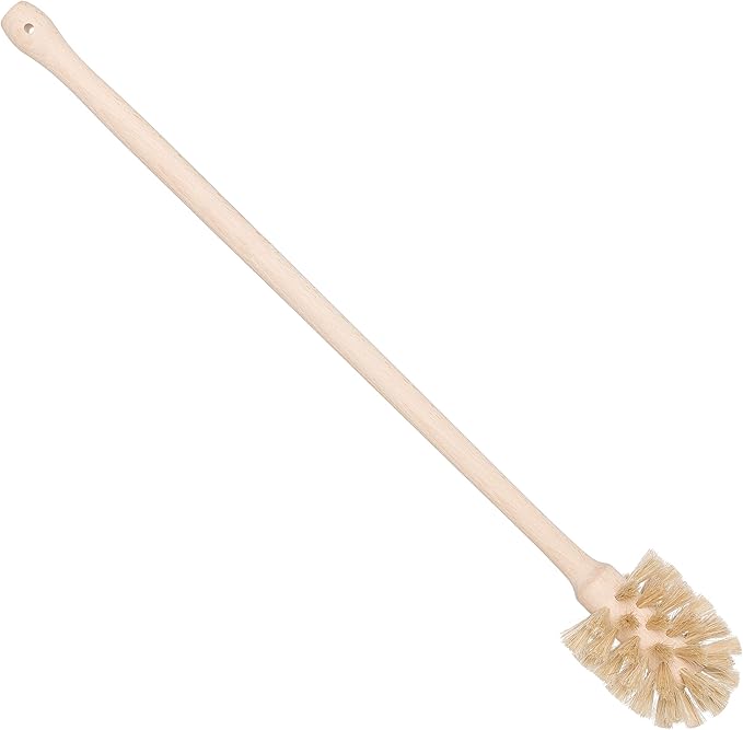REDECKER Extra Long Bottle Brush Cleaner - Horsehair and Beechwood Handle for Vases, Pitchers, Mugs, and Baby Bottles, 16-1/2 Inch, Dense Natural Bristles - Long Handle Horse Hair Brushes