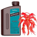 SUNLU 3D Printer Resin 1kg, Fast Curing Standard 3D Resin for LCD DLP SLA 3D Printers, 395 to 405nm UV Curing 3D Printing Liquid Photopolymer Resin, Low Shrinkage, High Precision, 1000g, Clear Red