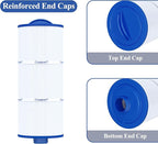 Cryspool® 06046 Filter Compatible with J-300, J400, 6CH-960, FC-2800, PJW60TL-F2S, 14081, 6540-383, Premium, Closed Handle(Not Removable Tops), 60 Sq. Ft Spa Filter Cartridge, 2 Pack