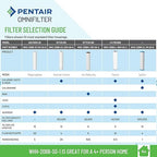 Pentair OMNIFilter Whole Home 20" Heavy-Duty Big Blue Water Filtration System with Pressure Relief, Black/Blue