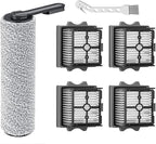 Spare Soft Lint Roller Brush, Hepa Filter, Scrubber Components, Compatible for Tineco Floor ONE S5 Combo Cordless Wet Dry Vacuum Cleaner(6PCS-01)
