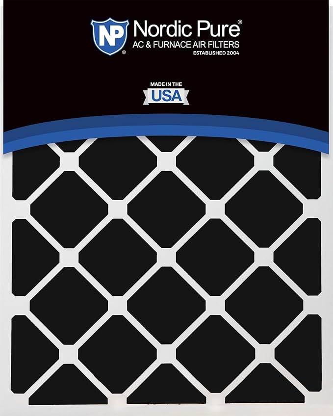 Nordic Pure 20x25x5 (Actual Size: 19 3/4 x 24 3/4 x 4 3/8) Lennox X6673 X6675 Replacement AC Filter MERV 13 + Carbon 1 Pack