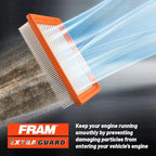 FRAM Extra Guard Rigid Panel Engine Air Filter Replacement, Easy Install w/Advanced Engine Protection and Optimal Performance, CA12167, for Select Mazda Vehicles