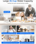 Waterdrop Large 35-Cup Water Filter Dispenser