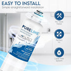 Pureline Replacement for Bosch® Ultra Clarity® Pro Water Filter, BORPLFTR50, 11025825, BORPLFTR55, 12028325, 11032531, 12033030, B36CT80SNS, B36CL80ENS, WFC100MF Refrigerator Water Filter (3 Pack)