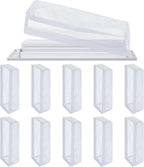 Zonon 12 Pcs 4 x 10 Inch Floor Register Trap Cover Vent Screen for Home Vent Mesh Elastic Band Filter Floor Register Trap Keeps Pet Hair, Food Out(White)