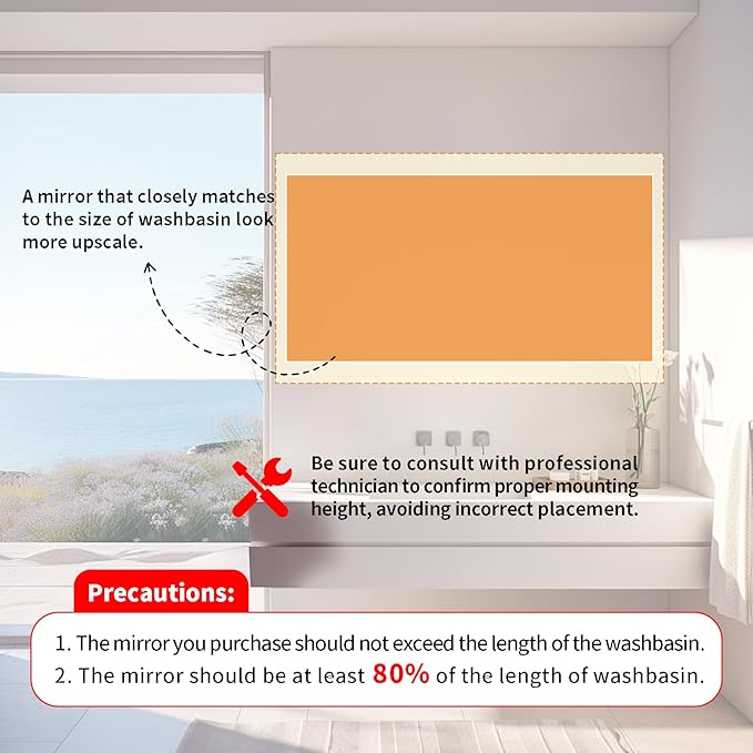 LUVODI Lighted LED Bathroom Mirror: 36”x28”Irregular Stone Pattern Frosted Wall Vanity Mirror with Bright Back Lit - Modern Dimmable Smart Mirror Anti Fog with Touch Switch Sensor for Restroom Bedroom