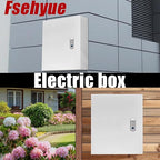 Electrical Box 16 x 12 x 8 Inch Indoor Outdoor Electrical Enclosure Box Steel Junction Box Wall Mounted Universal Electrical Project Box with Safety Locks and Mounting Plates