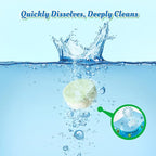 Garbage Disposal Cleaner Deodorizer Tablets-24 Pack Deep Cleaning Disposer Descaler Freshener-Heavy Duty Grease Grime Limescale Odor Smell Remover-for Kitchen All Disposals Mint Foaming 1 Year Supply