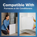 Filtrete 20x20x1 AC Furnace Air Filter, MERV 12, MPR 1500, CERTIFIED asthma & allergy friendly, 3 Month Pleated 1-Inch Electrostatic Air Cleaning Filter, 4-Pack (Actual Size 19.69x19.69x0.78 in)