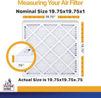 Filter King 19.75x19.75x1 Air Filter | 6-PACK | MERV 13 HVAC Pleated A/C Furnace Filters | MADE IN USA | Actual Size: 19.75 x 19.75 x .75"
