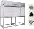 INTSUPERMAI Vertical Laminar Flow Hood Air Flow Clean Bench Workstation Lab Fume Hood with HEPA Filter 2 Station Dust Free Room Workshop for Phone LCD Repair Workshop Laboratory Using 110V