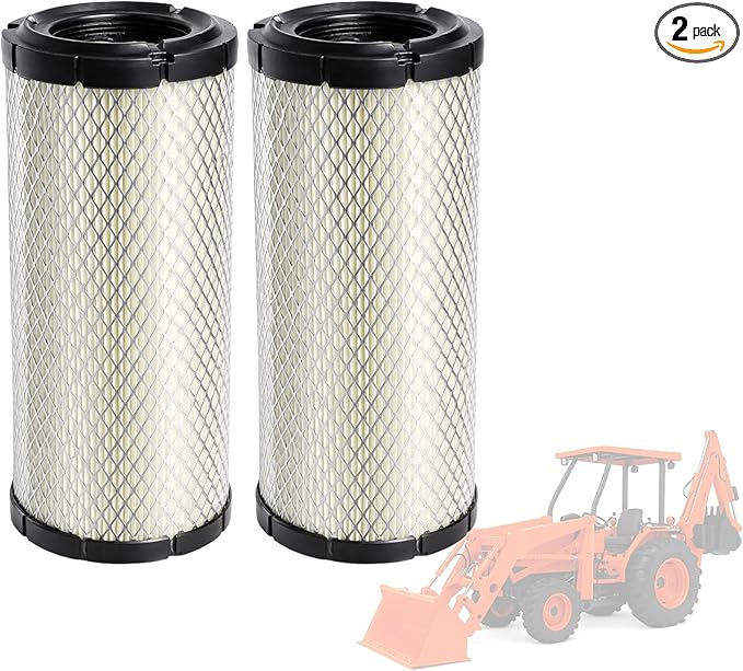 P822768 Air Filter (2 Pack) Compatible with Donaldsonn Baldwinn RS3988 P772579 Fletguardd AF25436 Luberfinerr LAF8143 WIXX 46489 FRAMM CA9246 AM129028 Kubota R1401-42280 129062-12560