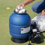 XtremepowerUS 13" Sand Filter Above Ground Pools Pump 2400GPH 4-Way Valve Swimming Pool with Pool Pump 10,000GAL Capacity