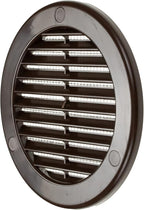 Vent Systems 4" Inch (Opening Dimensions) - Pack of 10 - Brown Soffit Vent Cover - Plastic Round Air Vent Grille - Built-in Mesh Screen - HVAC Register Louver for Bathroom, Home, Kitchen