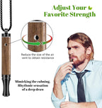 ASTOFLI Adult Quit Smoking Breathing Necklace: Adjustable Air Inhaler Stop Smoking Aids Fidget for Stress Anxiety Relief Smokless Inhaler - Air Outlet Breathing Necklace to Quit Smoking and Vape