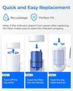 Waterdrop NSF Certified Water Filter, Replacement for All PUR®, PUR®PLUS Faucet Filtration Systems, Pur® RF-9999® Faucet Water Filter (3 Count), Model No.: WD-C08A
