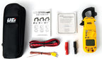 UEi DL379B Digital Clamp Meter Auto Ranging, HVAC Current Voltage Tester w/Magnetic Mount, Measures AC Amps AC/DC Volts Temperature Capacitance Frequency Diodes Duty Cycle Continuity Resistance NCV