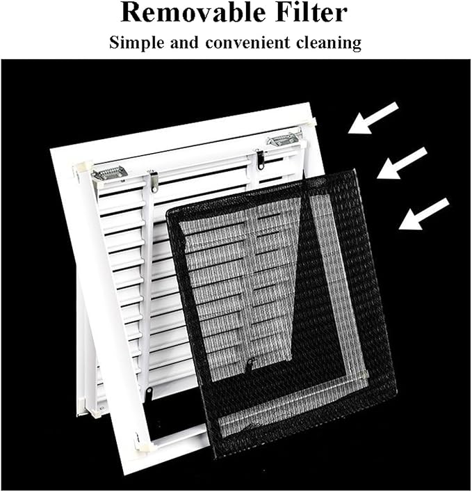 Return Air Filter Grille Vent Cover Removable, Louvered Access Panel, Removable Access Panel, HVAC Vent Cover Grill(18x32 in)