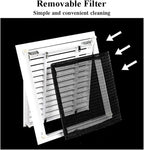 Return Air Filter Grille Vent Cover Removable, Louvered Access Panel, Removable Access Panel, HVAC Vent Cover Grill(22x 38 in)