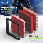 Engine & Cabin Air Filter for RAV4 19-25, Camry 18-24, Avalon 2021, Highlander 20-26, Avalon 19-22, ES350 19-25 2.5L 3.5L Air filter for Car Replacement CF12157 CA12377 Automotive-2 Pack