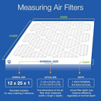 Nordic Pure 12x25x1 (Actual Size: 11 3/4 x 24 3/4 x 3/4) Pleated MERV 12 Air Filters 24 Pack