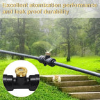 KUWAN 0.016" Orifice (0.4mm) Thread UNC 10/24 Brass Misting Nozzles Low Pressure Atomizing Misting Sprayer Water Hose Nozzle for Greenhouse, Landscaping, Outdoor Cooling Mister System (100PCS)