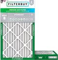 Filterbuy 12x20x2 Air Filter MERV 8 Essential Dust & Allergy Defense (2-Pack), Electrostatic Pleated HVAC AC Furnace Filters Replacement, Made in USA (Actual Size: 11.50 x 19.50 x 1.75)