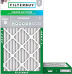 Filterbuy 14x30x2 Air Filter MERV 8 Essential Dust & Allergy Defense (2-Pack), Electrostatic Pleated HVAC AC Furnace Filters Replacement, Made in USA (Actual Size: 13.50 x 29.50 x 1.75)