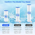 Future Way CCP320 Pool Filter Cartridges Replacement for Pentair Clean & Clear Plus 320, Replace Pleatco PCC80-PAK4, Pentair R173573, 160340, 320 sq.ft, 4 Pack