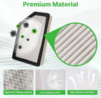 2PCS Engine Air Filter Fit for 2020-2025 2026 Chevrolet Silverado 2500HD/3500HD＆GMC Sierra 2500 HD/3500 HD 6.6L Duramax (Diesel Engine ONLY) Air Filter Replacement Engine Filter #84554703