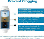 H&G lifestyles Misting System Calcium Inhibitor Filter for Patio Misters Inline Water Filter Effectively Reduce Hard Water Spots, Soften Water, Upgraded Formula