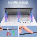 [4 Pack] 400x300mm DIY PC Case Dust Filter, 1.2mm Hole, PVC Dustproof Mesh Filter Cover with Magnetic Strip for Computer PC Case