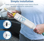 Filterlogic RV & Marine Inline Water Filter for Boats, RVs, NSF Certified, Campers, Gardening, Planting, Trailer or Motor Home KDF Filter, Pack of 2