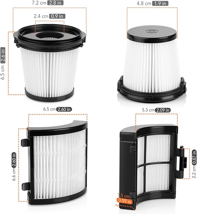 IW1111 IW3511 Filters Replacement for Shark Detect Pro Cordless Stick Vacuum IW3511, IW3120, IW3511AMZ, IW3615, IW3110C, IW3111C, IW3120C