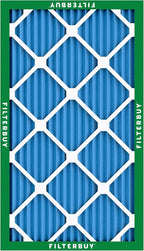 Filterbuy 20x36x1 Air Filter MERV 13 Optimal Smoke & Allergy Defense (4-Pack), Electrostatic Pleated HVAC AC Furnace Filters Replacement, Made in USA (Actual Size: 19.75 x 35.75 x 0.75)