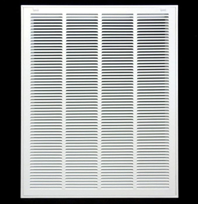 HVAC Premium 25 x 36 Duct Opening Steel Return Air Filter Grille, for 1-inch Filter, Removable Door, Flat Stamped HVAC Vent Cover Grille, Outer Dimensions 27.5 x 38.5