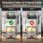 1.5M CFS 6-Pin RS485 Extension Cable Compatible with Creality K2 Plus/Hi Combo 3D Printers 24AWG Copper Core Extension with Magnetic Ring Filter