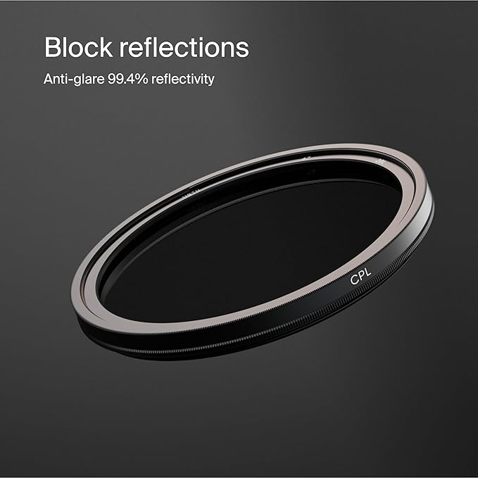 Urth 55mm Circular Polarizing (CPL) Lens Filter (Plus+) - 20-Layer Nano-Coated, Slim Design for Camera Lens Polarization