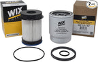 Kit for Dodge Ram 6.7L Diesel Cummins Fuel Filter & Fuel/Water Seperator Set Wix WF10112 & WF10255NP for 2013-2018 Models 2500/3500/4500/5500