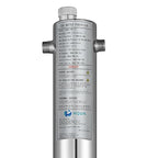 HQUA-TWS-121 120V 55W 12GPM 1“ MNPT Inlet/Outlet, Whole House Ultraviolet Water Purifier Filter, + 1 Extra UV Bulb, + 1 Extra Quartz Sleeve