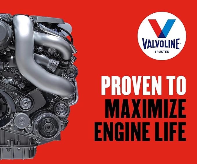Valvoline High Mileage with MaxLife Technology 20W-50 Synthetic Blend Motor Oil 1 Quart